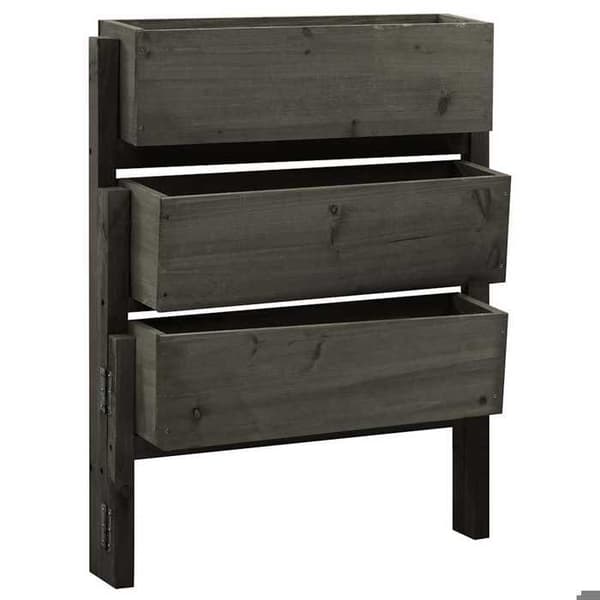 Jardinière - EXKLUSIVT HEM - Fällbar - Furu - Grå - 60x14x75 cm Grå