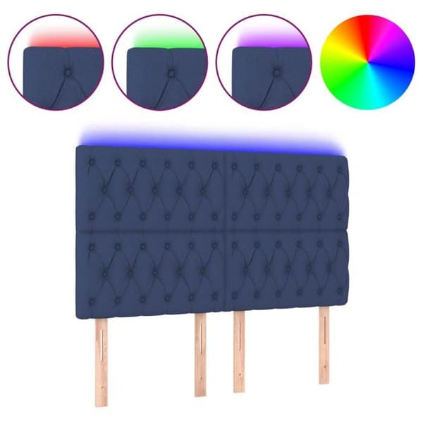 Maison Exclusive - LED-pääty sininen 160x7x118/128 cm kangas Blå