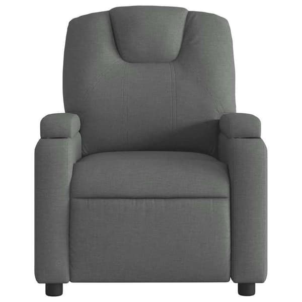 Maison Exclusive - Grått tyg lutande massagefåtölj