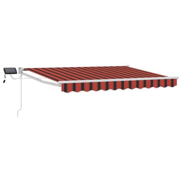 Maison Exclusive - Manuell utdragbar butik med LED 3 x 2,5 m