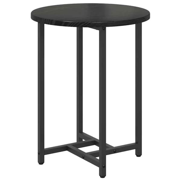 Maison Exclusive - Sæt af 2 sideborde Sort eg 50 x 50 x 50 cm svart ek