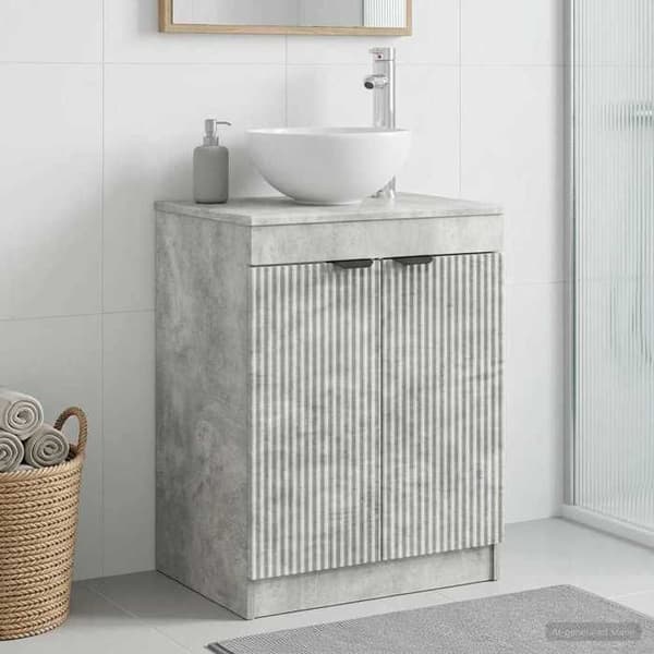 Maison Exclusive - Badeværelsesskab Grå beton 54 x 41 x 70 cm