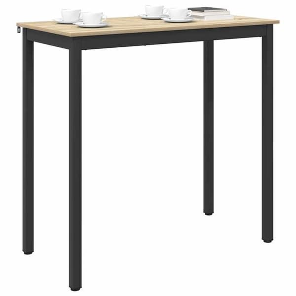 Maison Exclusive - Stående barbord i ingeniørtræ, rektangulær
