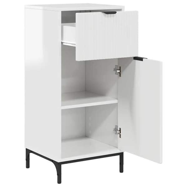 Maison Exclusive - Badrumsskåp Vit glansig 39,5 x 36 x 88 cm Strålande vit