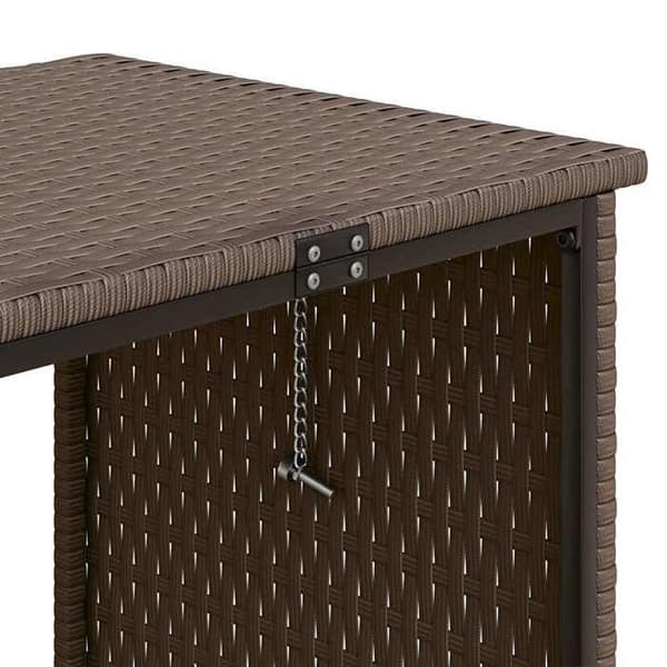 Maison Exclusive - Have sofa med bord og brune L-formede puder