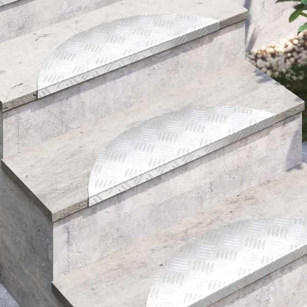 Maison Exclusive - Trappe 15 stk 60 x 18 x 2,5 cm Sølv Aluminium Silver
