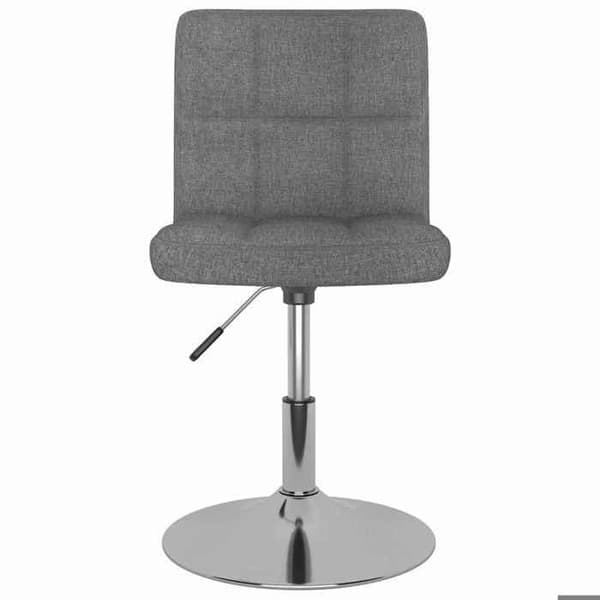 Maison Exclusive - Snurrande matstolar set om 2 ljusgrå tyg