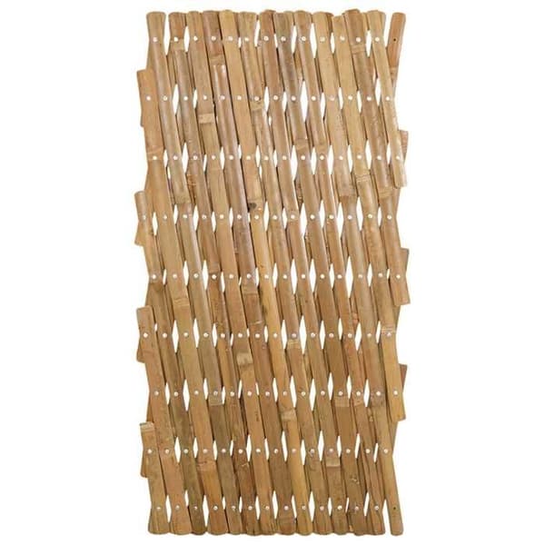 Maison Exclusive - Utsträckbar spaljé för stängsel 2 st 100 x 105 cm Bambus naturlig bambu