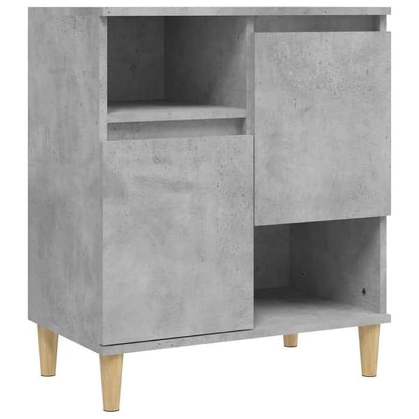 Maison Exclusive - Buffet 3 stk grå beton 60x35x70 cm ingeniørtræ