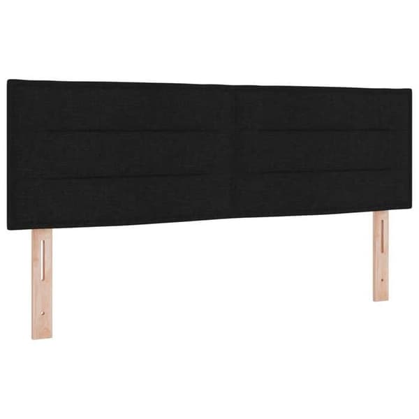Maison Exclusive - Boxspring-sänky mustalla patjalla 140 x 190 cm Kangas