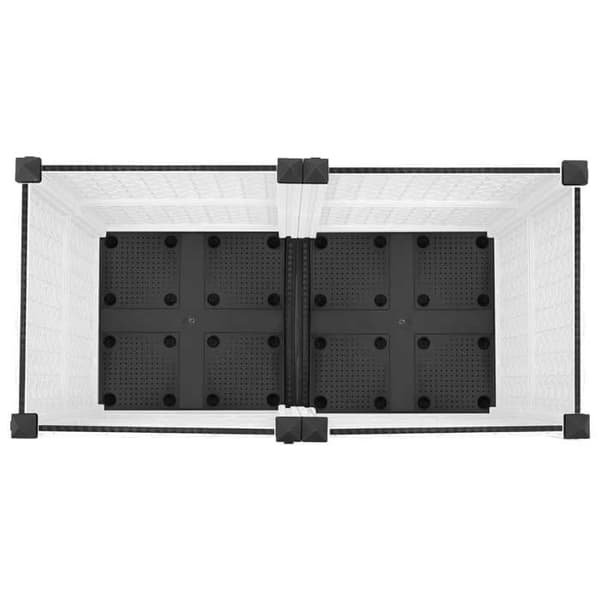 Maison Exclusive - Blomlåda med Hjul Vit 80 x 40 x 48 cm PP