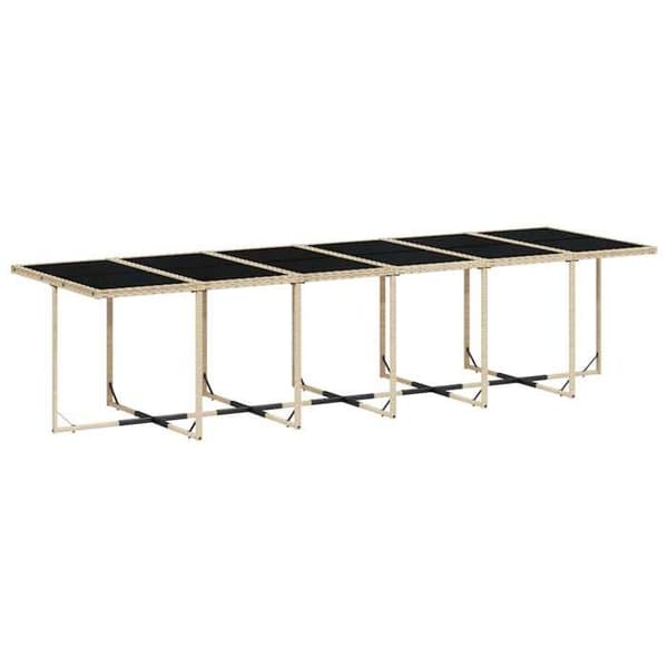Maison Exclusive - Puutarhakalusteryhmä ja tyynyt 17 kpl beige