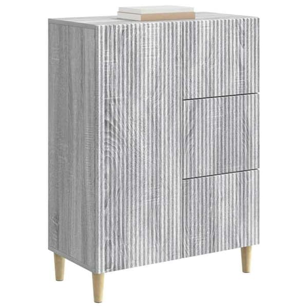 Maison Exclusive - Buffé Sonoma grå 66 x 34,5 x 90 cm Ingenjörsträ