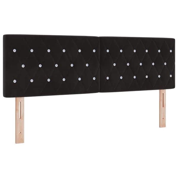 Maison Exclusive - Sort Hovedgærde 144 cm Velour