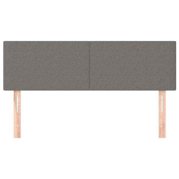 Maison Exclusive - Mörkgrå sänggavlar 144x5x78/88 cm Tyg