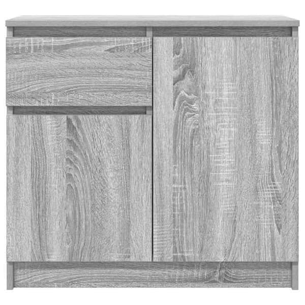 Maison Exclusive - Buffet med skuffe sonoma grå 71x35x65 cm ingeniørtræ