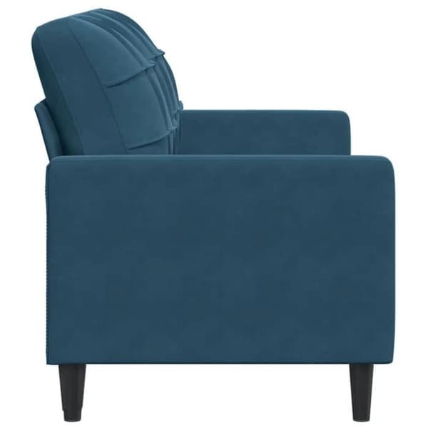 Maison Exclusive - Soffa 2-sits Blå 140 cm Sammet
