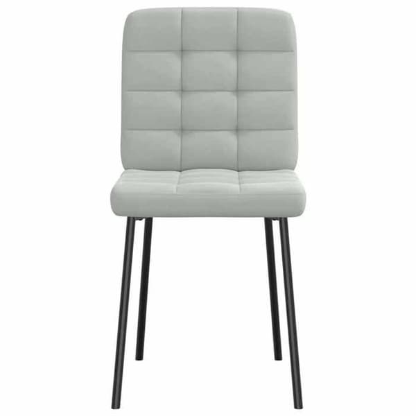 Maison Exclusive - Matstolar set om 4 Ljusgrå Sammet