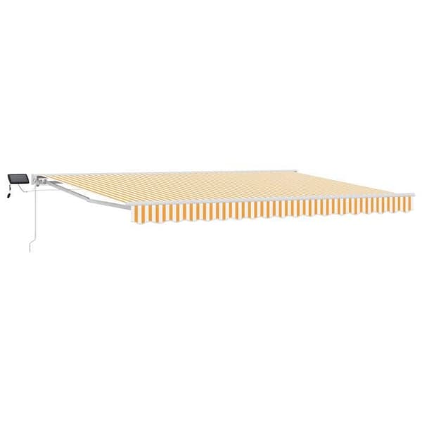 Maison Exclusive - Manuell rullgardinsram med LED-lampor