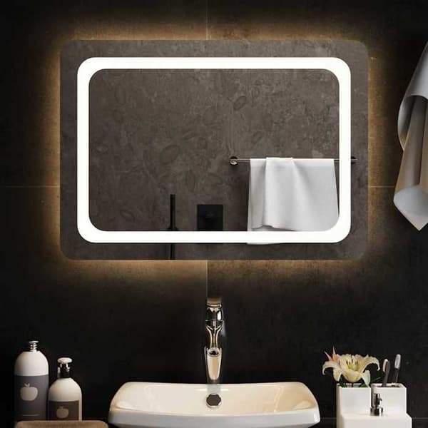 Maison Exclusive - LED badevægspejl 70x50 cm
