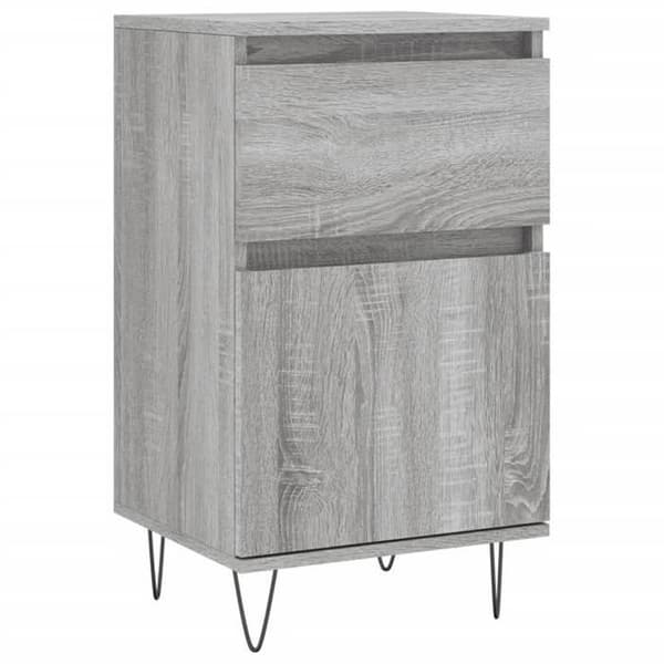 Maison Exclusive - Bufféer 2 st sonoma grå 40x35x70 cm ingenjörsträ