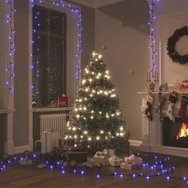 Maison Exclusive - Lysende guirlande 400 LED Blå 40 m 8 lys effekter Blå