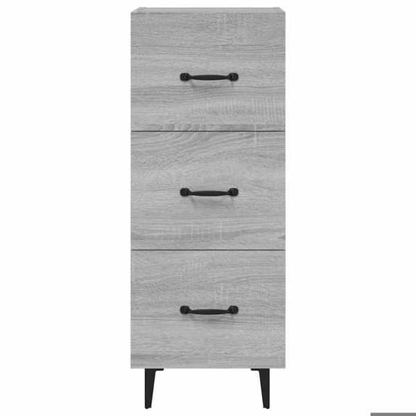 Maison Exclusive - Buffet Sonoma grå 34,5x34x90 cm Ingenjörsträ