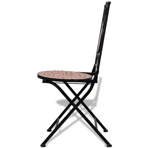 Maison Exclusive - 2 stk. foldestole i terracotta keramik Terrakotta