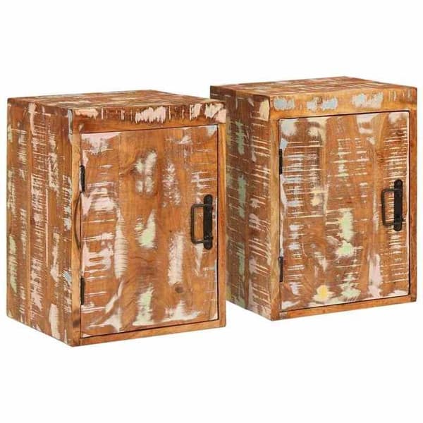 Maison Exclusive - Yöpöytä 2 kpl Ruskea 35 x 33 x 48 cm