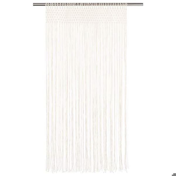 Maison Exclusive - Makramee-verho 140x240 cm Puuvilla Grädde