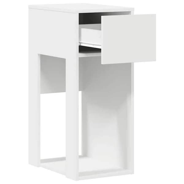 Maison Exclusive - Computerstand med skuffe hvid 30x44x74 cm