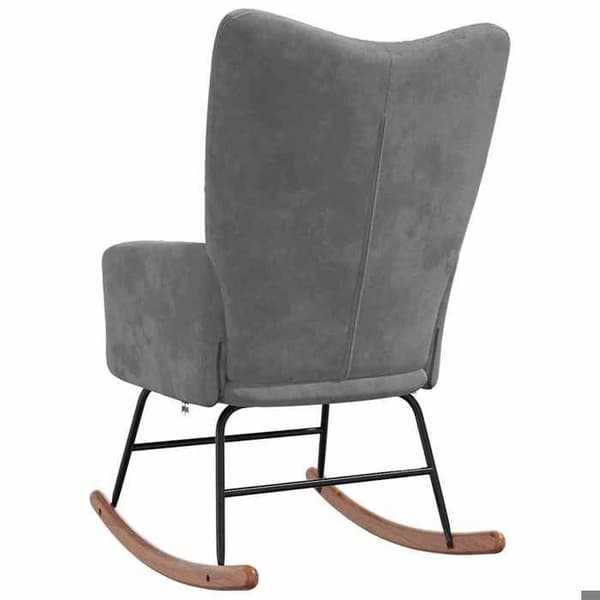Maison Exclusive - Mørkegrå Velour Gyngestol