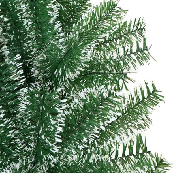 Maison Exclusive - Tekojoulupuu, jossa on lumipeite, vihreä 210 cm