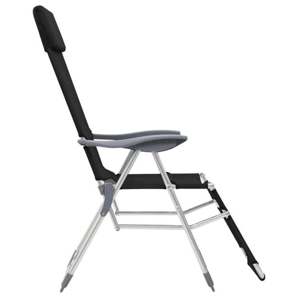 Campingstolar - EXKLUSIV HEM - Set om 2 - Textilène - Aluminiumstruktur - Ryggstöd 5 positioner