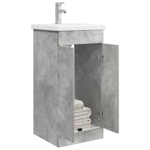Maison Exclusive - Badeværelsesmøbel med vask Grå beton 42 x 40 x 84,5 cm