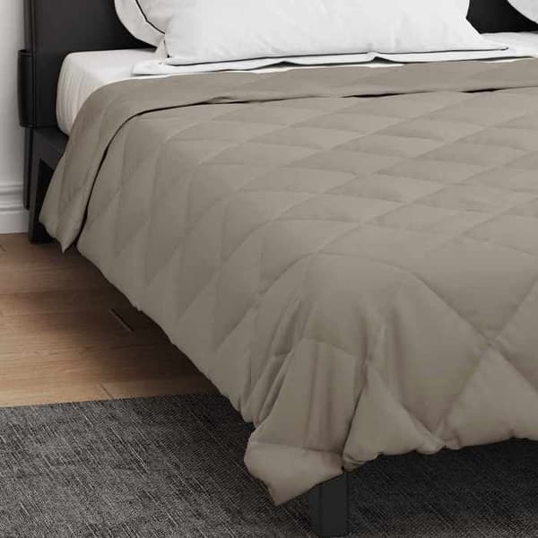 Maison Exclusive - Koko vuoden peitto Vaaleanharmaa 220 x 260 cm Mikrofiiberi