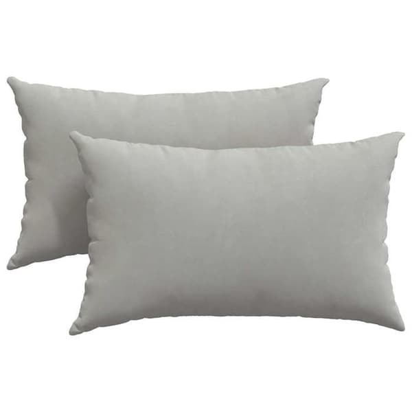 Soffkuddar - EXKLUSIV HEM - 50 x 30 cm - 2-pack - Ljusgrå - Avtagbara Ljusgrått