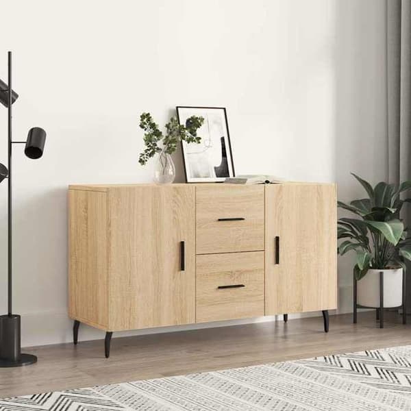 Maison Exclusive - Buffé ek sonoma 100x36x60 cm ingenjörsträ