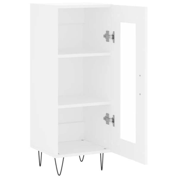 Maison Exclusive - Vit buffé 34,5x34x90 cm ingenjörsträ