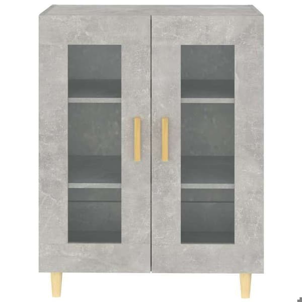 Maison Exclusive - Buffé grå betong 69,5x34x90 cm ingenjörsträ