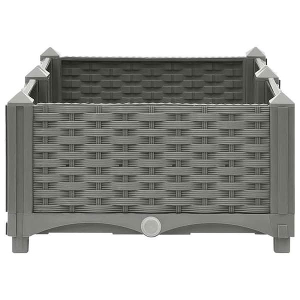 Maison Exclusive - Hævet seng 80x40x23 cm Polypropylen ljusgrått