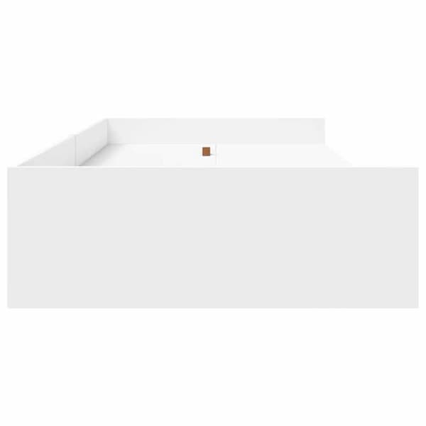 Maison Exclusive - Sängram med låda Vit 90 x 200 cm Ingenjörsträ
