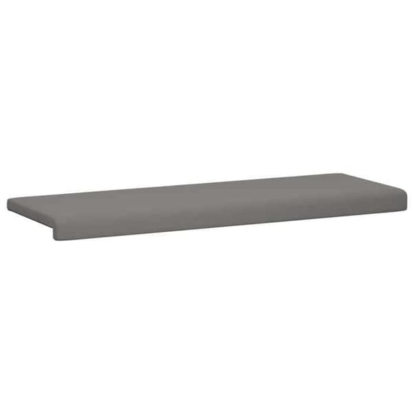 Maison Exclusive - Kudde för bänk i texturerad mörkgrå sammet, djup 35 cm Mörkgrå
