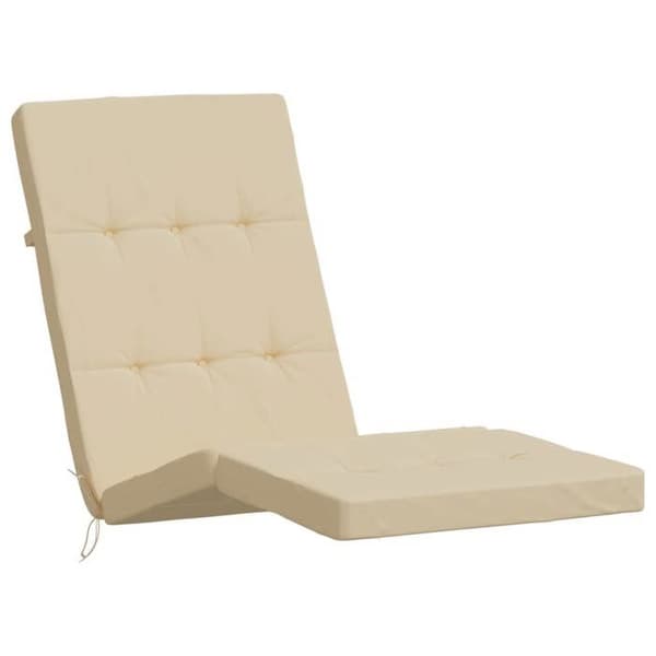 Maison Exclusive - Långfällstolar kuddar set om 2 beige oxford tyg beige