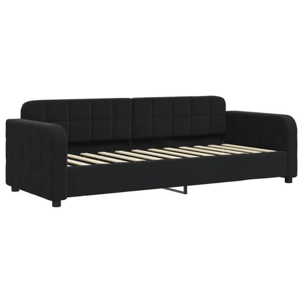 Maison Exclusive - Sengebænk uden madras sort 80x200 cm fløjl