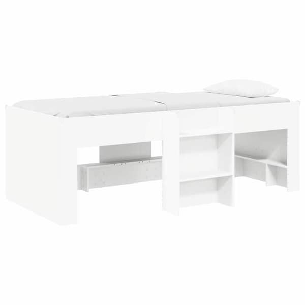 Maison Exclusive - Hög Sängram för Barn Vit 80 x 200 cm