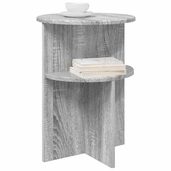Sidobord - MAISON EXCLUSIVE - Modern - Sonoma grå - Ingenjörsträ - Ø 39,5 x 55 cm Sonoma grå