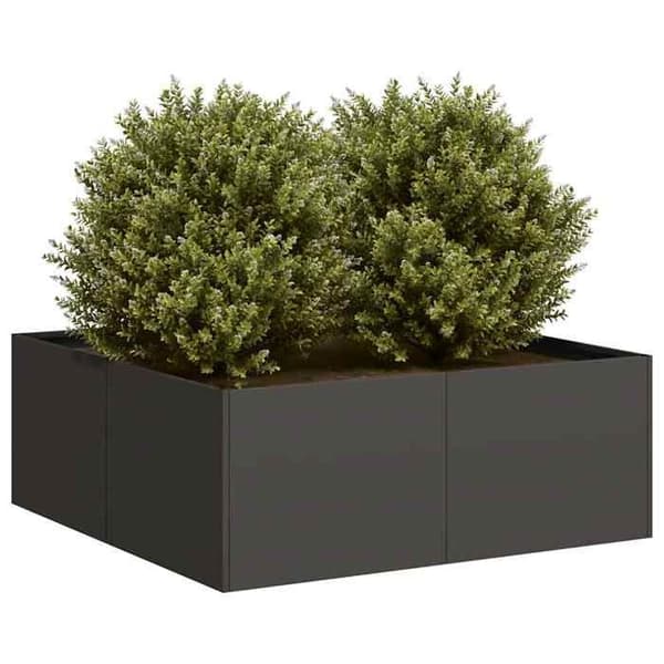 Maison Exclusive - Sort jardinière 80x80x30 cm stål
