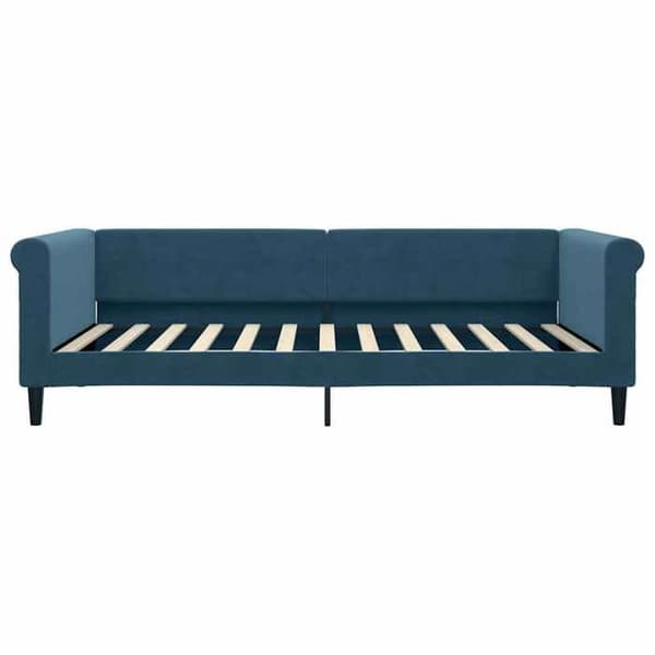 Maison Exclusive - Sängsoffa utan madrass blå 100x200 cm sammet Blå