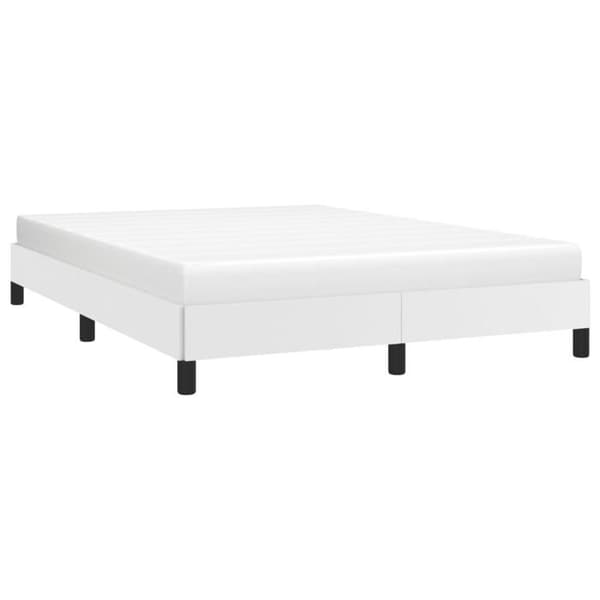 Maison Exclusive - Sängram utan madrass vit 140x200 cm konstläder